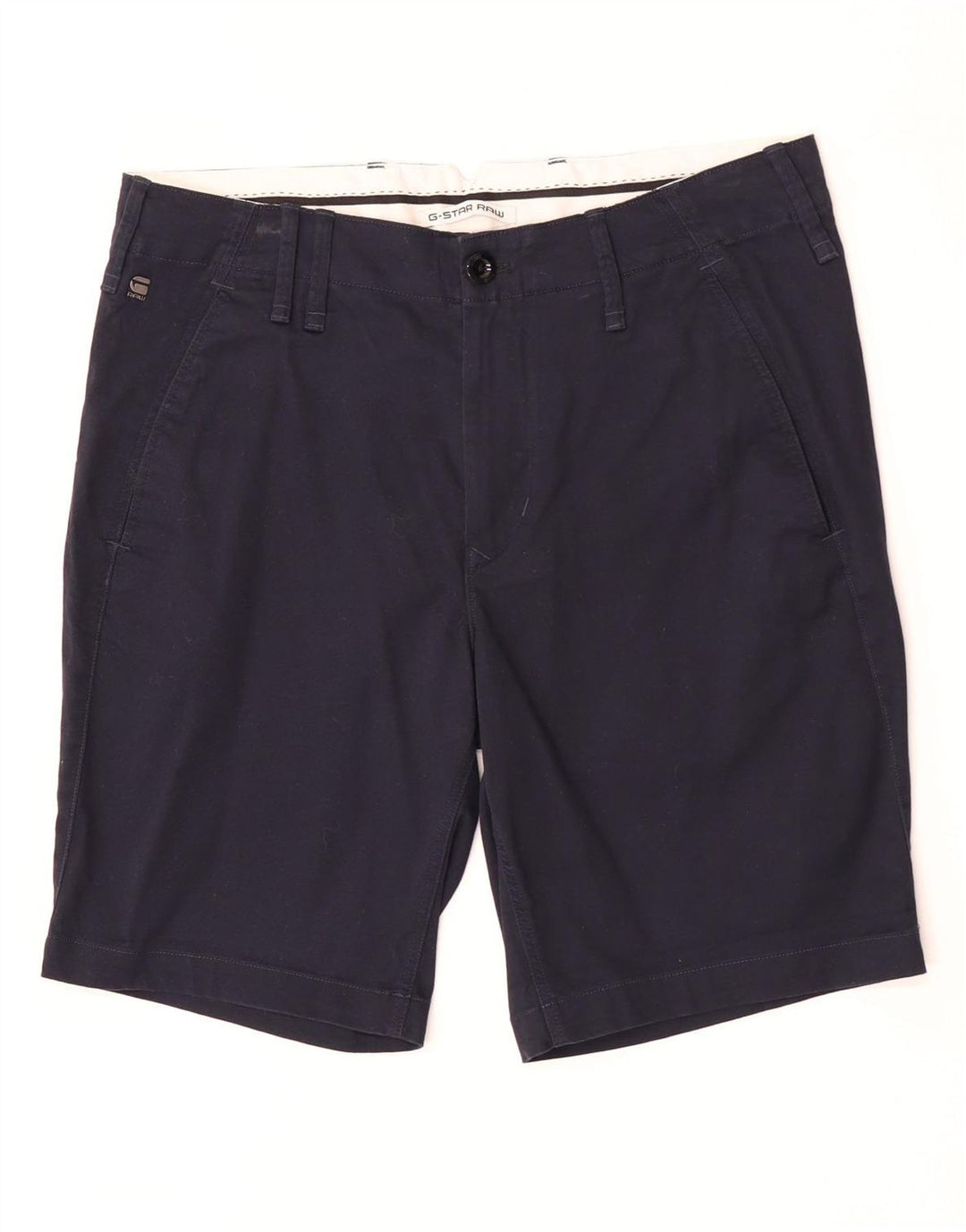 Pantaloni scurti cargo G-Star pentru bărbați W33, bumbac, albastru bleumarin mediu