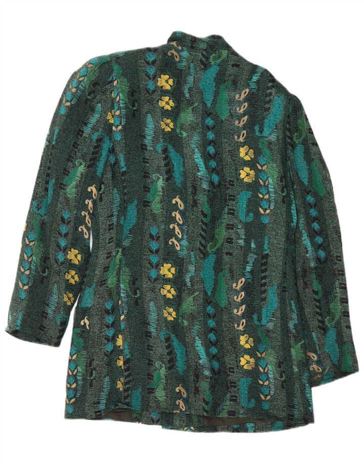 Betty Barclay Jachetă Blazer cu 6 nasturi pentru femei EU 38 Medium Verde Floral