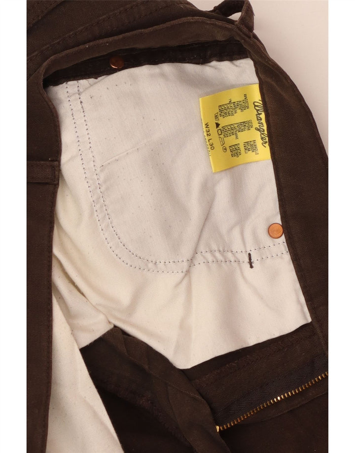 Pantaloni casual drepti pentru bărbați WRANGLER W32 L30 bumbac maro