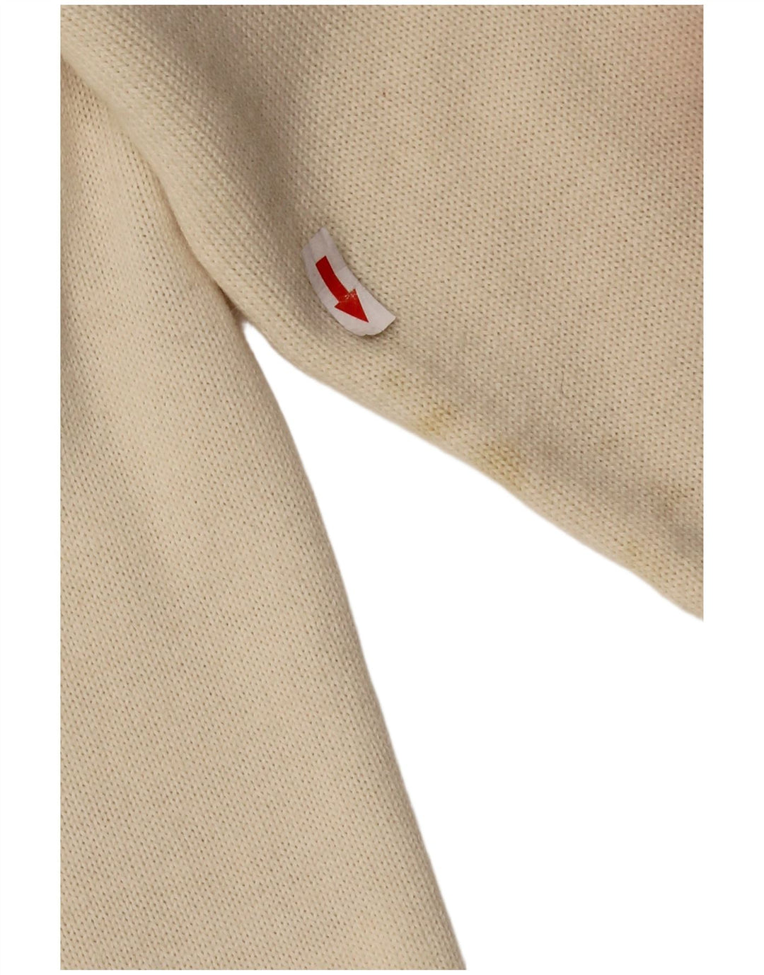 Bluză cămașă tricotată pentru femei CIRO ESPOSITO UK 14 Lână mare, albă