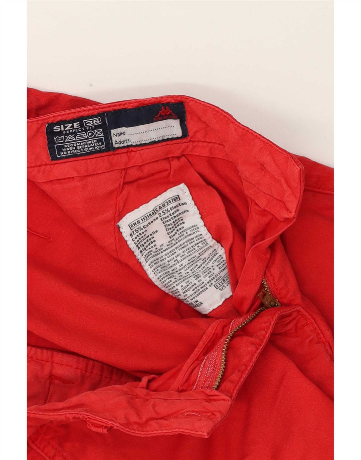 Pantaloni scurți chino pentru femei Kappa EU 38 Medium W28 Bumbac roșu