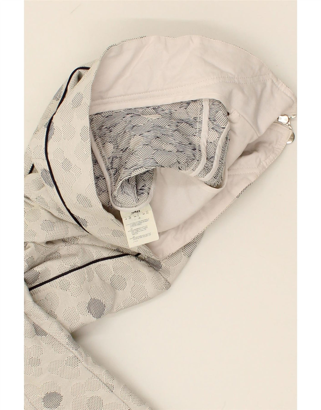 CARACTERE Girls Bomber Jacket 5-6 Years Grey Spotted Cotton Vintage Caractere and Second-Hand Caractere from Messina Hembry 