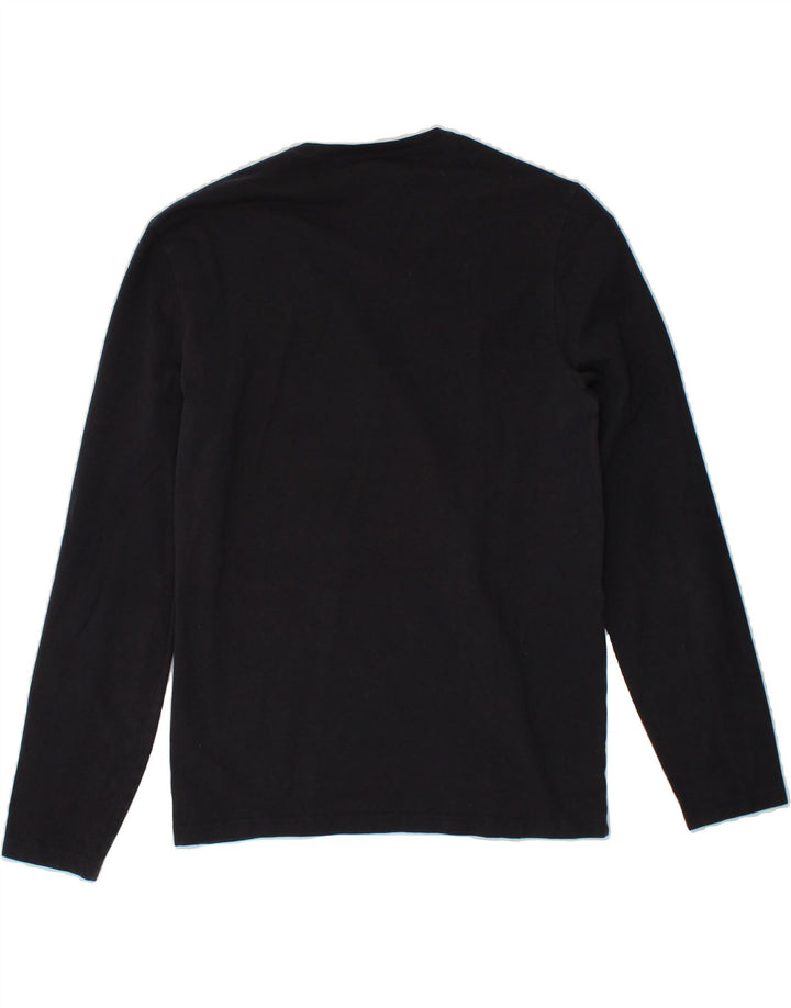 CALVIN KLEIN Womens Graphic Top Long Sleeve UK 18 XL Navy Blue Cotton Vintage Calvin Klein and Second-Hand Calvin Klein from Messina Hembry 