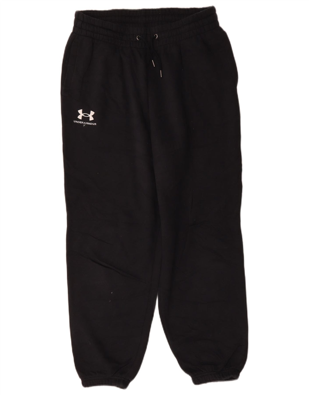 Pantaloni de trening Under Armour Crop pentru bărbați Joggeri, bumbac mediu negru
