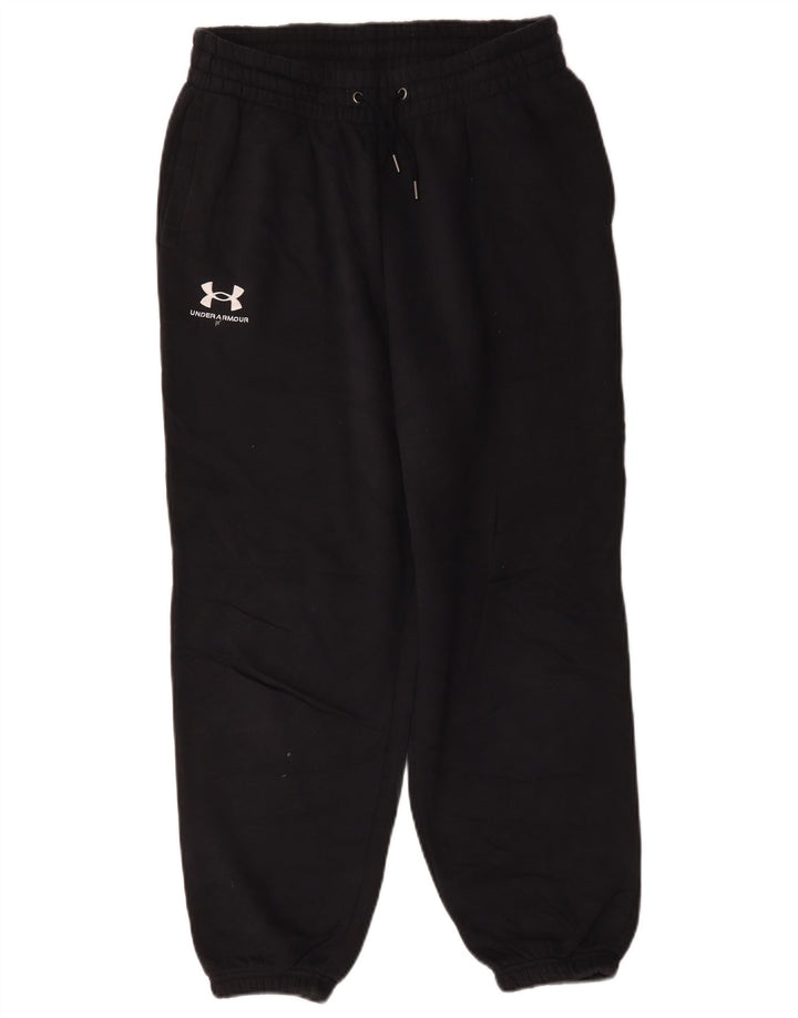 Pantaloni de trening Under Armour Crop pentru bărbați Joggeri, bumbac mediu negru