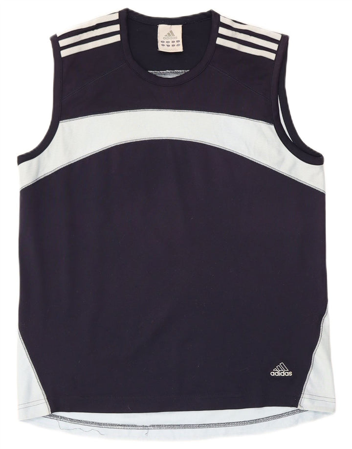 Vest Vest Top pentru bărbați Adidas Mediu Bleumarin Poliester Colorblock