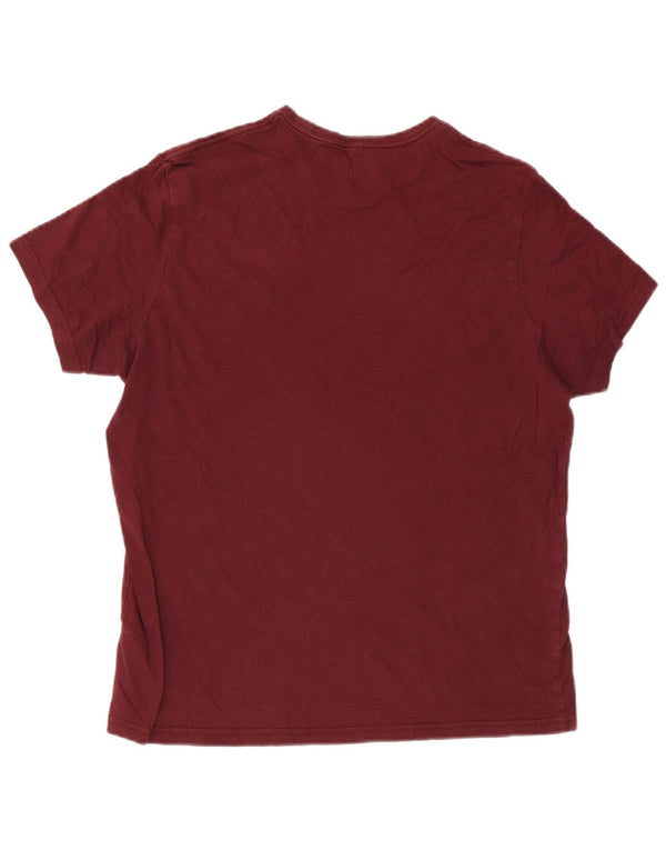 Tricou Jack Wills pentru bărbați cu croială clasică Top mare din bumbac burgundy
