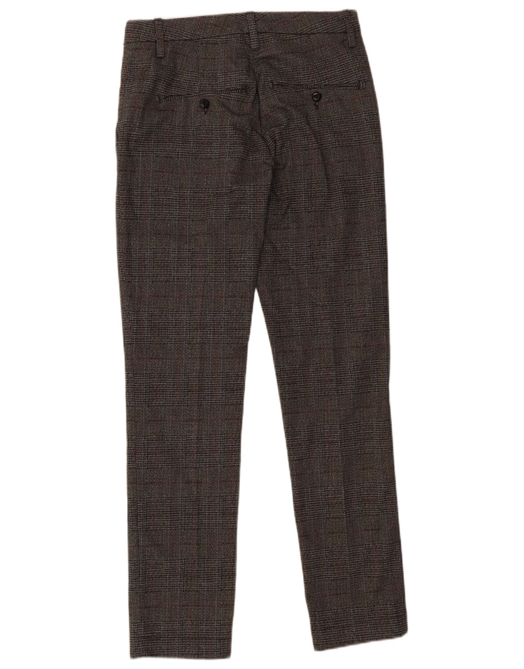 Dondup Pantaloni chino subțiri pentru bărbați L30 L30, bumbac cu carouri gri