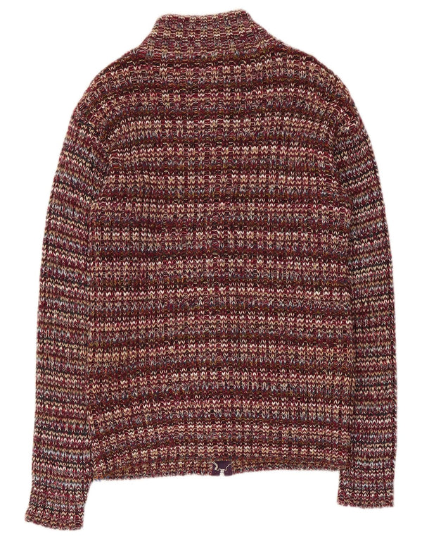 Pulover Cardigan Vintage pentru Damă UK 10 Mic Multicolor Acrilic