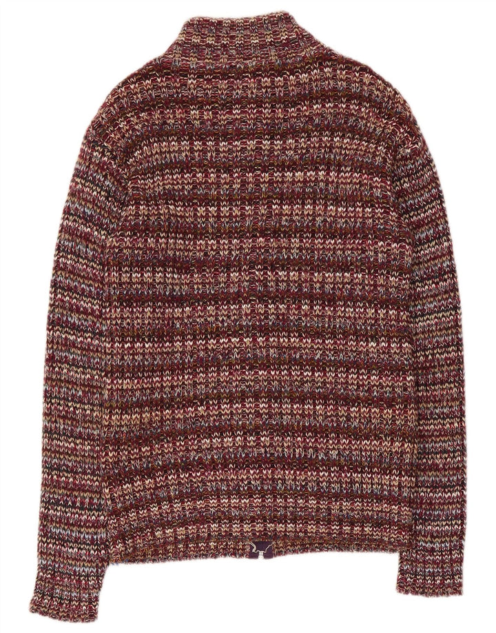 Pulover Cardigan Vintage pentru Damă UK 10 Mic Multicolor Acrilic