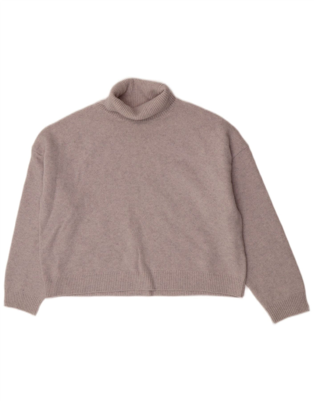 Massimo Dutti Pulover supradimensionat pentru femei cu gât rulat UK 6 XS Lână gri