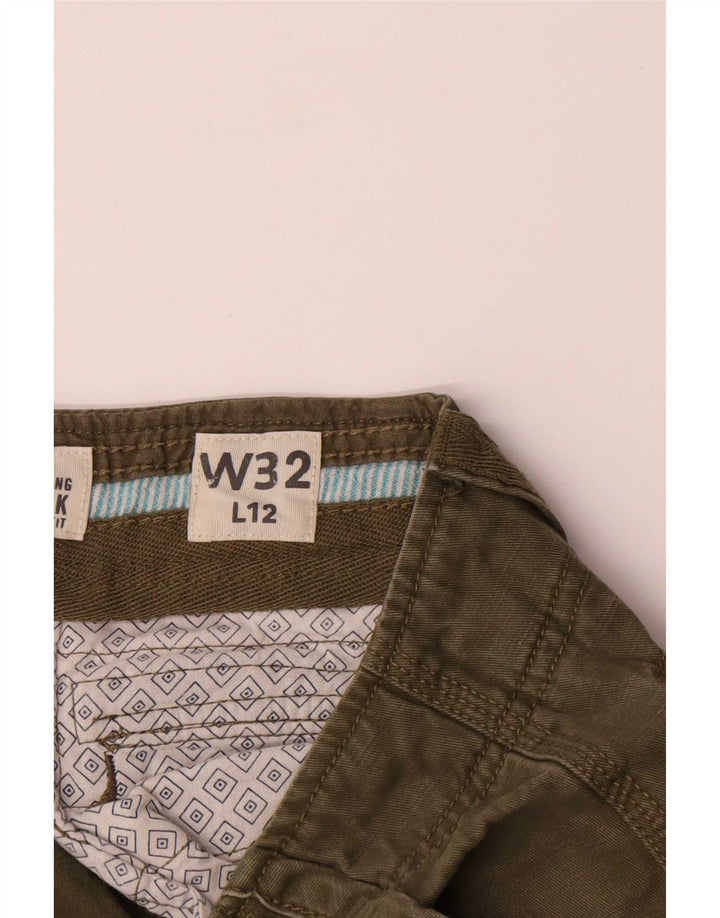 Pantaloni scurți cargo pentru bărbați Fat Face, mediu W32, bumbac verde