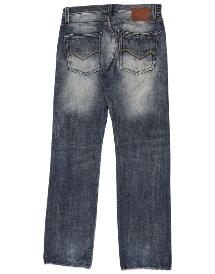 Jeans drept bărbați Energe L33 L34 Bumbac albastru