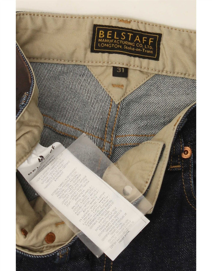 Blugi slim pentru bărbați Belstaff W31 L32 bumbac bleumarin