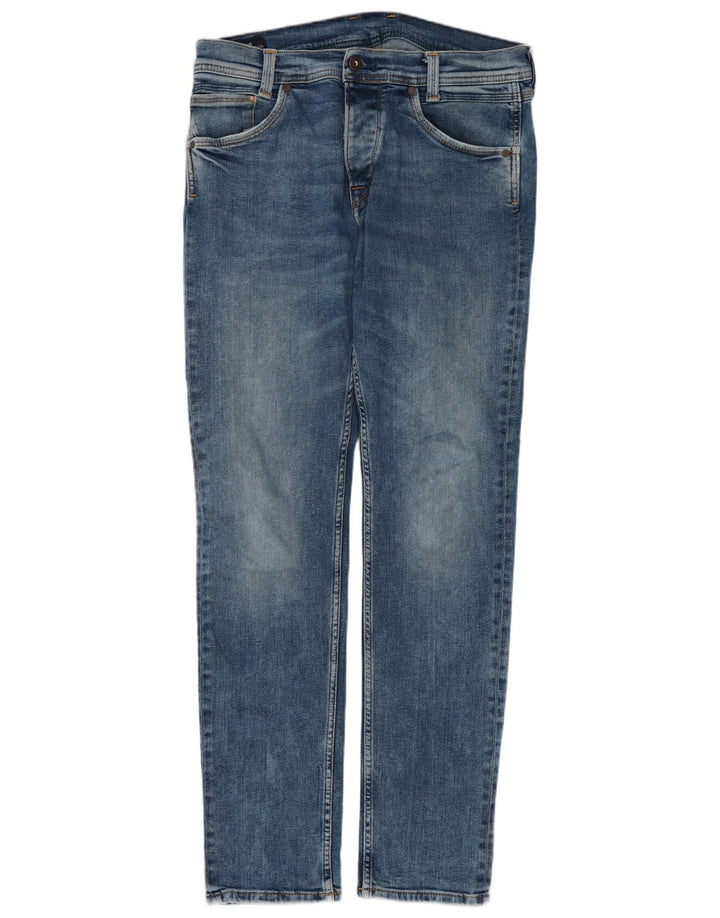 PEPE Jeans Blugi drepți obișnuiți pentru bărbați US 10 Large W32 L31 Blue