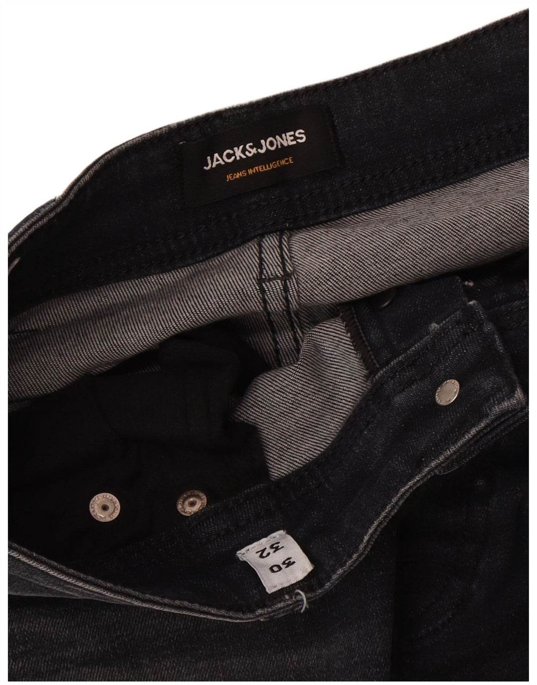 Blugi Jack & Jones Tim Slim pentru bărbați W30 L32 bumbac negru