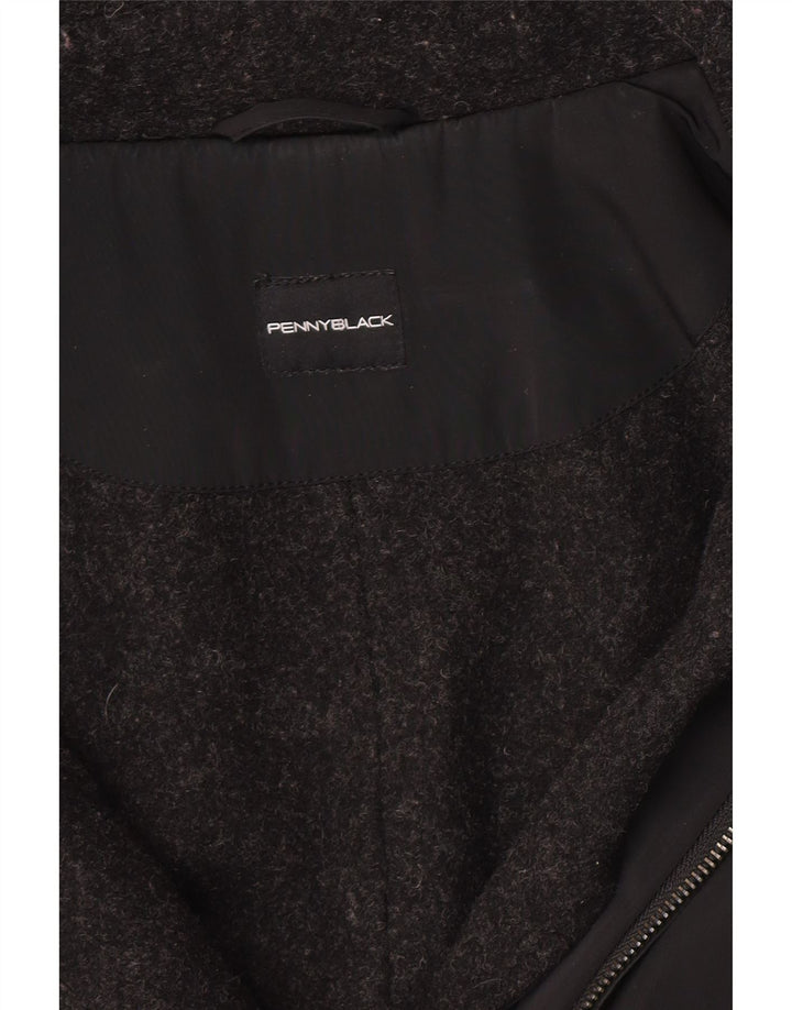 Penny Black haină cu glugă pentru femei UK 10 Small Black