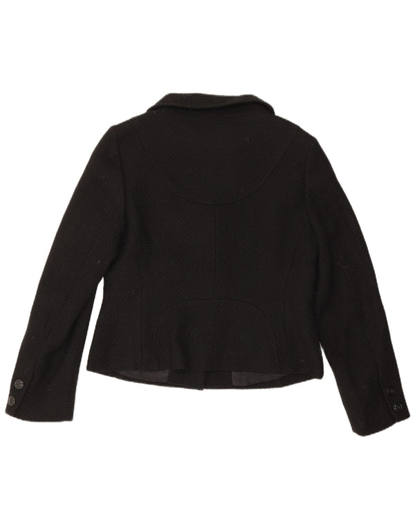 Jachetă Bolero Hobbs pentru femei UK 14 Lână virgină neagră medie