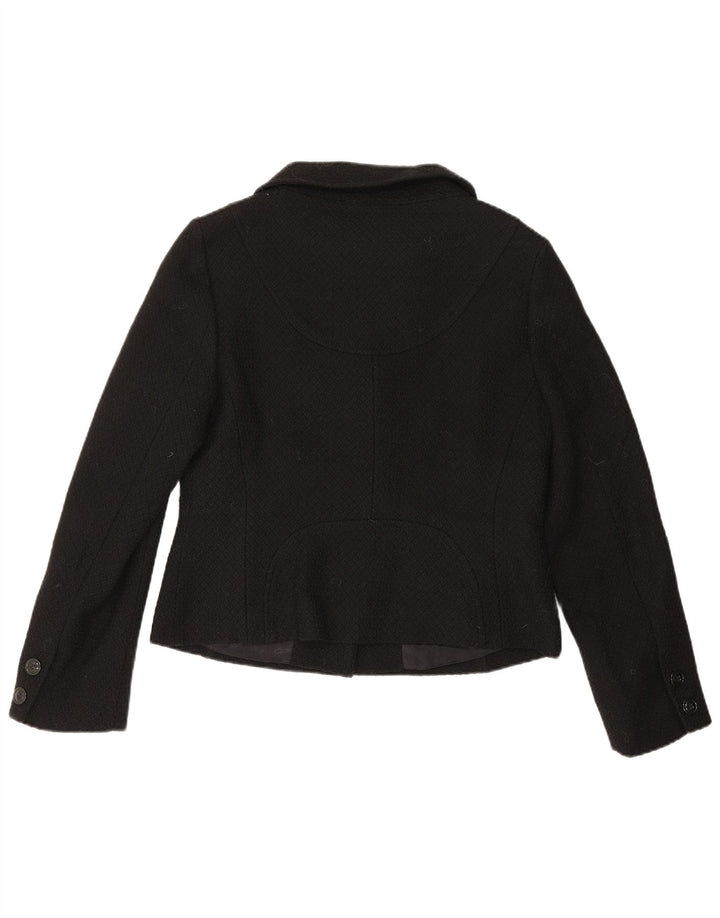 Jachetă Bolero Hobbs pentru femei UK 14 Lână virgină neagră medie