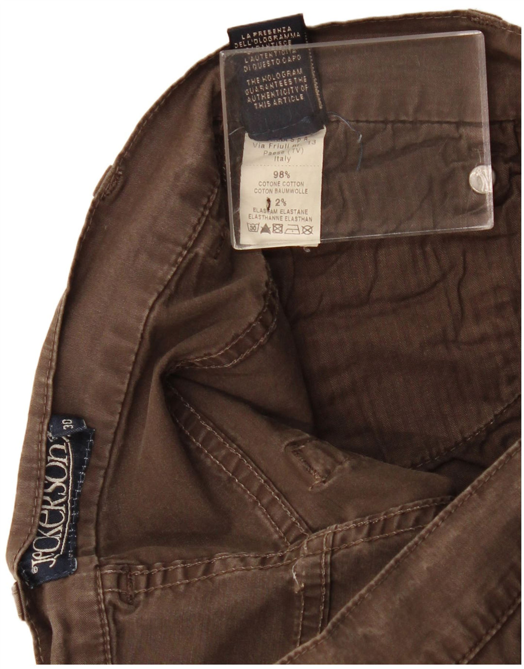 Pantaloni scurți casual pentru femei Jeckerson W30 bumbac maro mediu