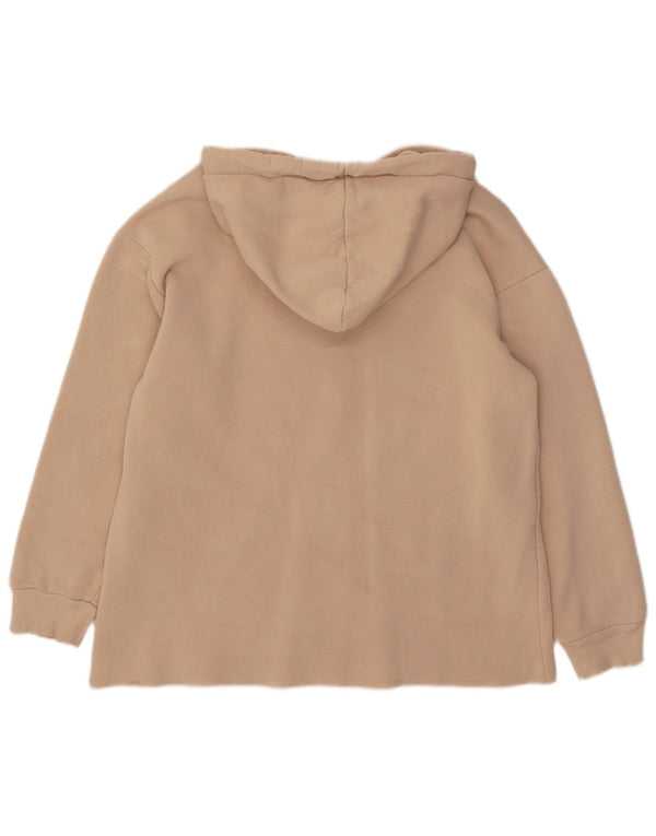 Pulover supradimensionat pentru femei Topshop UK 8 mic, bej, bumbac