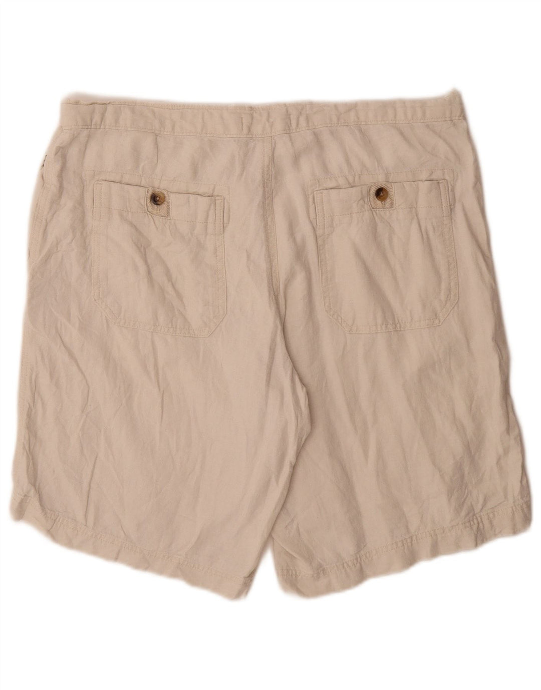 Pantaloni scurți chino pentru bărbați Marks & Spencer W38 XL, alb, flax