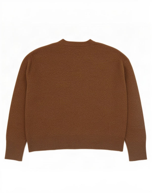 Pulover supradimensionat pentru femei Zara, cu gât turnut, maro mediu, UK 14