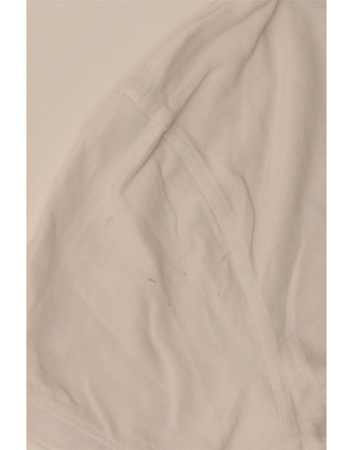 Crew Clothing Tricou polo pentru bărbați, mare, alb, bumbac