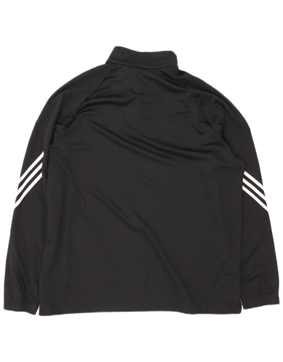 Adidas pentru bărbați Climalite Zip Neck Pullover Trening Top 2XL Negru Poliester
