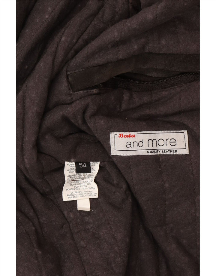 Jachetă bărbătească din piele intoarsa Bata and More IT 54 2XL din piele maro