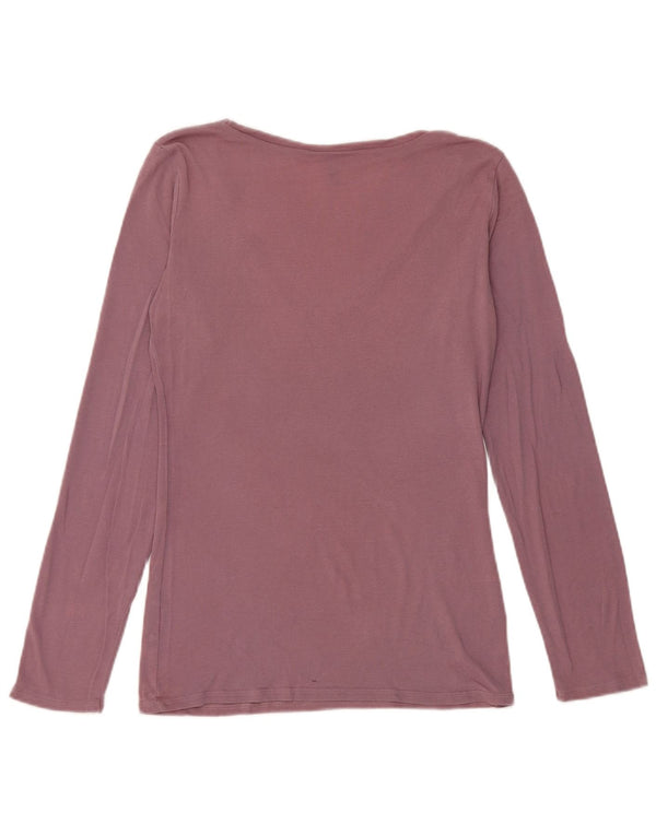Top pentru femei Benetton cu mânecă lungă UK 12 Medium Purple