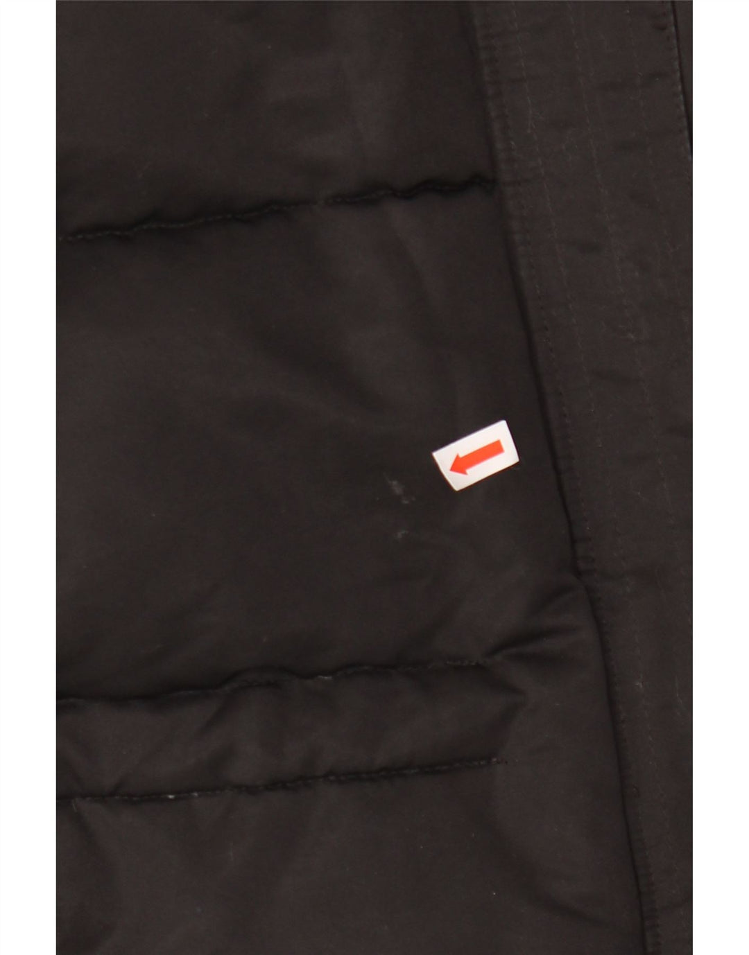 ADIDAS Womens Hooded Padded Jacket UK 14 Medium Black Polyester