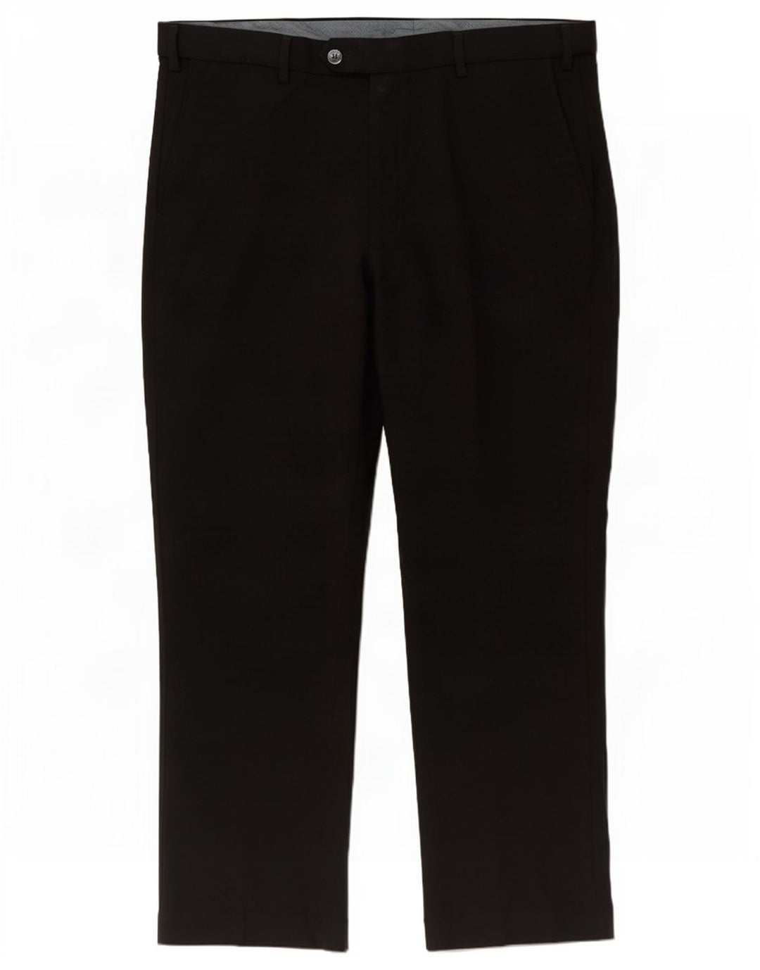 Pantaloni de costum pentru bărbați Marks & Spencer, cu ajustare normală, L38 L29, poliester negru