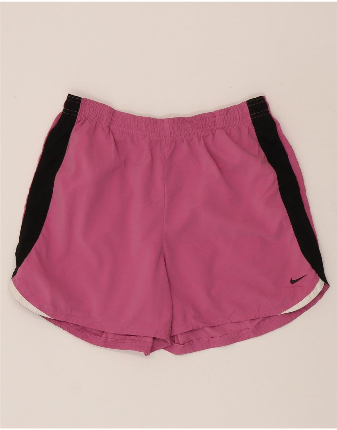 Pantaloni scurți sport Nike pentru femei US 8/10 Roz mediu poliester color bloc