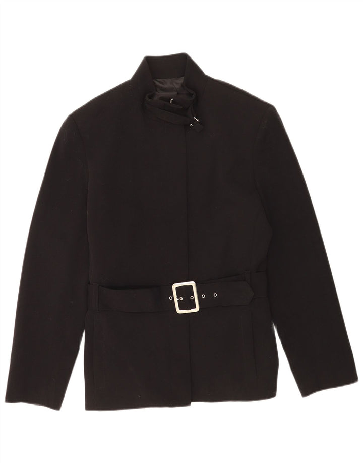 Blazer Vintage pentru femei IT 42 Poliester mediu negru