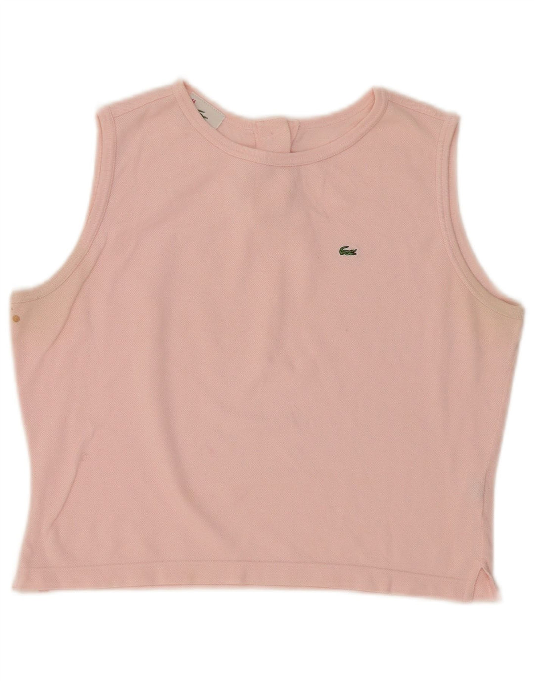 Vestă crop pentru femei Lacoste Mărimea 44, bumbac, roz mare