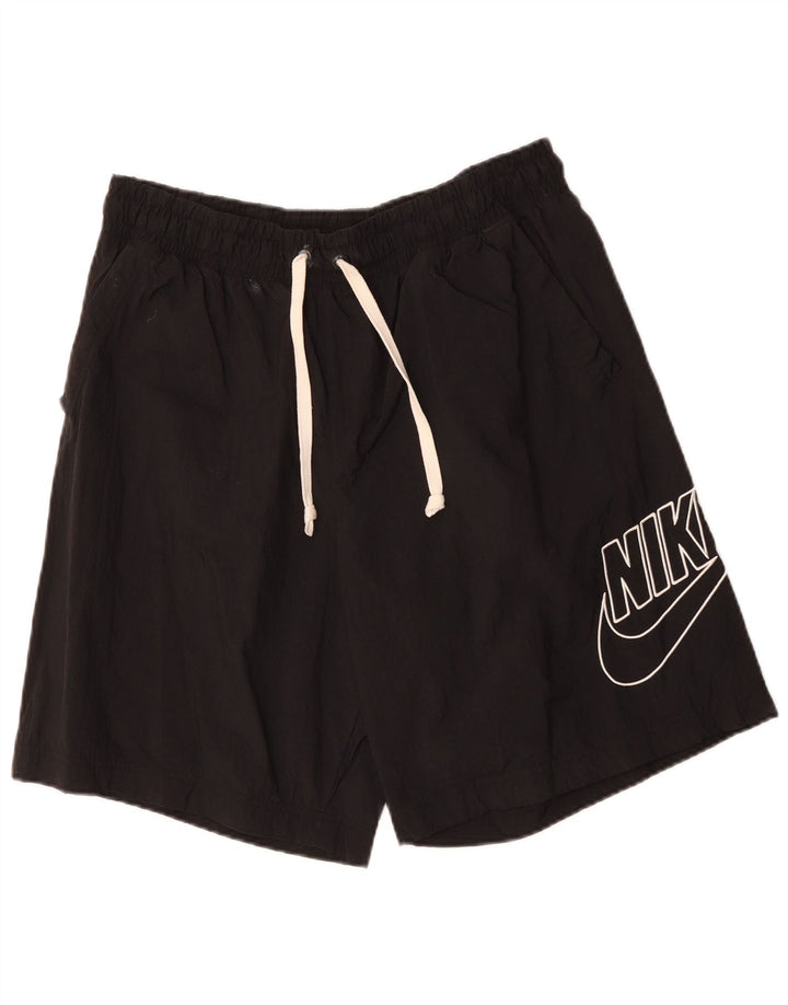 Pantaloni scurți sport grafic NIKE pentru bărbați XL poliester negru