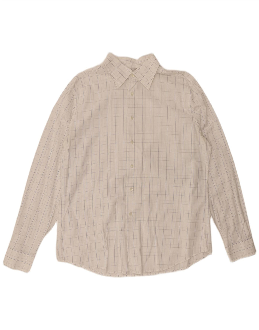 Cămașă pentru bărbați BENETTON XL, bumbac cu carouri albe
