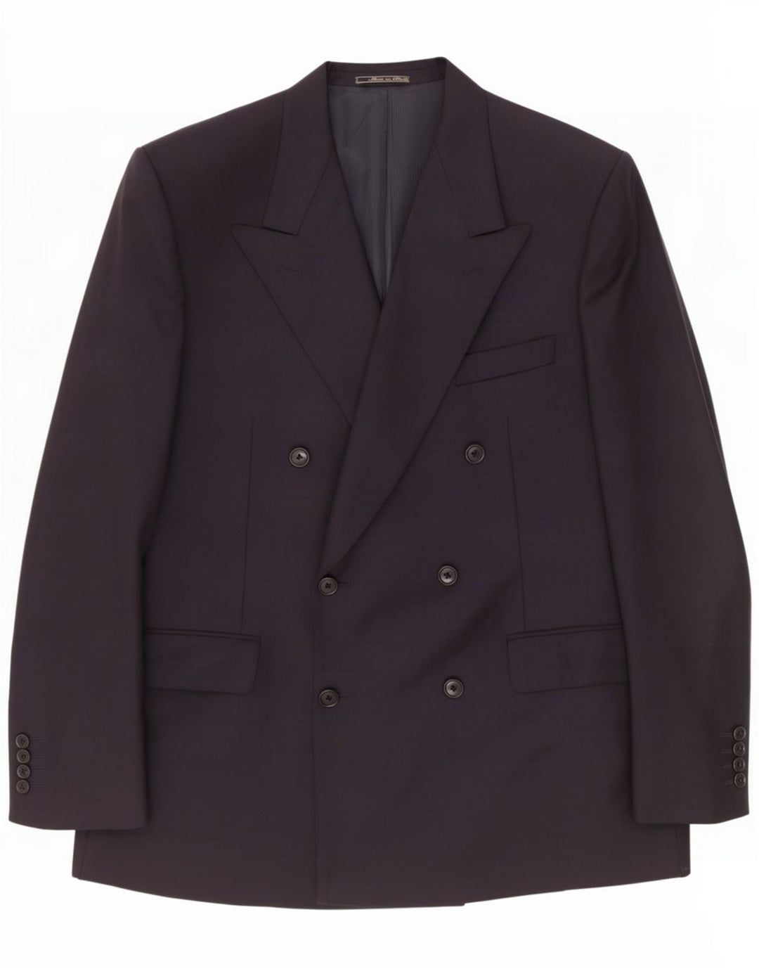 Jachetă Blazer pentru bărbați Corneliani la două piepturi UK 40 Lână mare albastru bleumarin