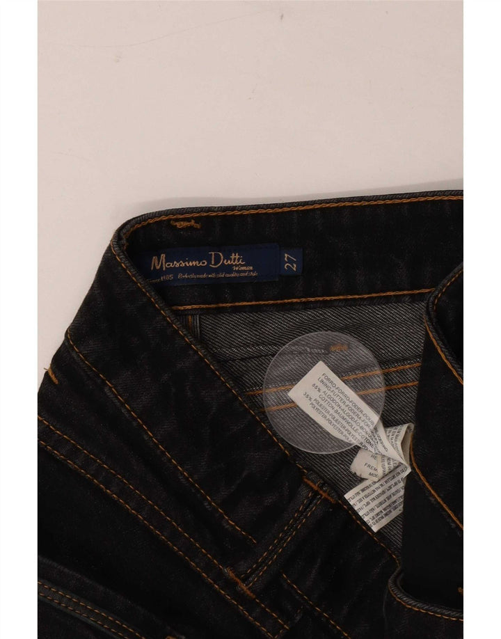Blugi slim pentru femei Massimo Dutti W27 L28 bumbac negru