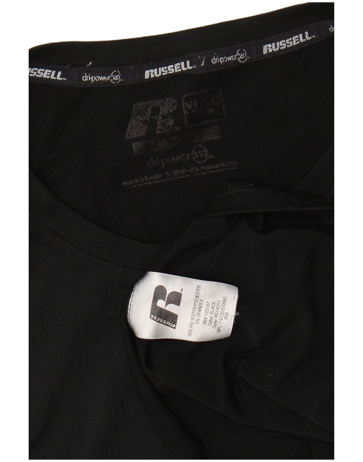 RUSSELL ATHLETIC Tricou Dri-Power pentru bărbați Top XL Poliester negru