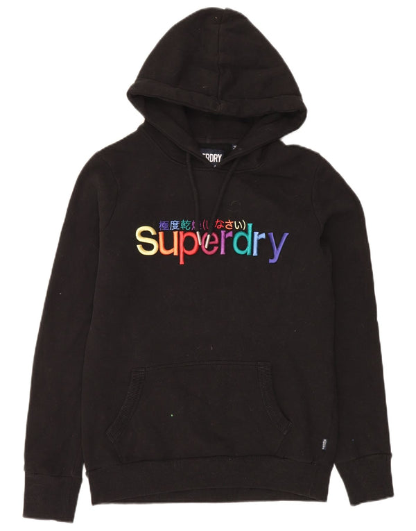 Pulover Superdry pentru damă, cu grafică, UK 10, bumbac negru