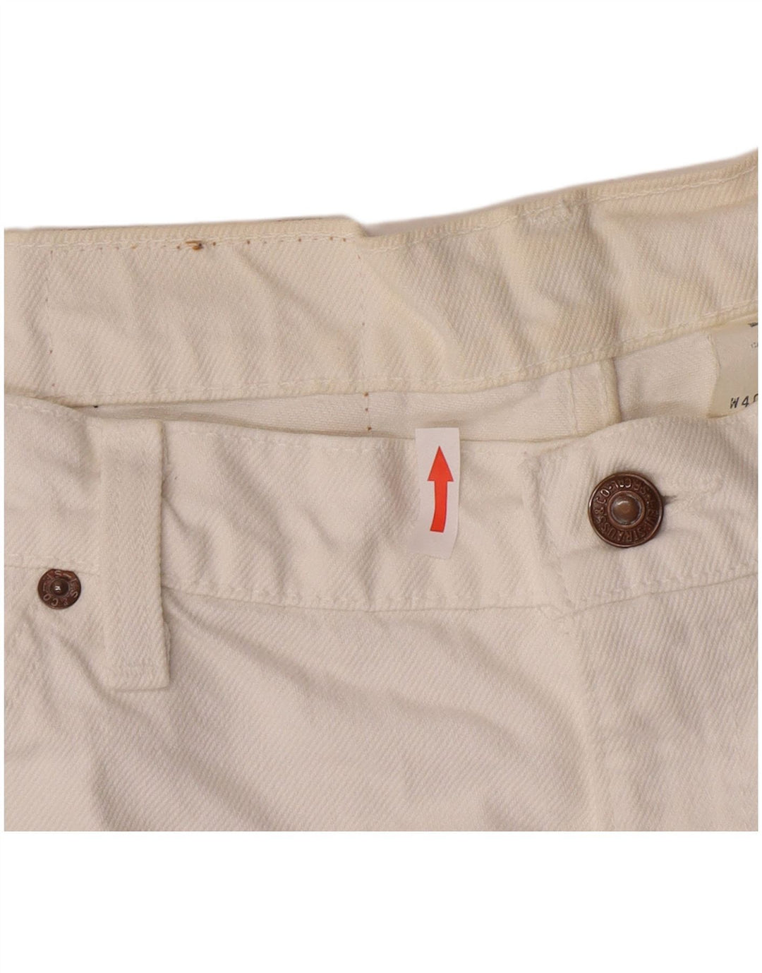 Pantaloni scurți Levi's 550 Denim W40 XL Bumbac alb