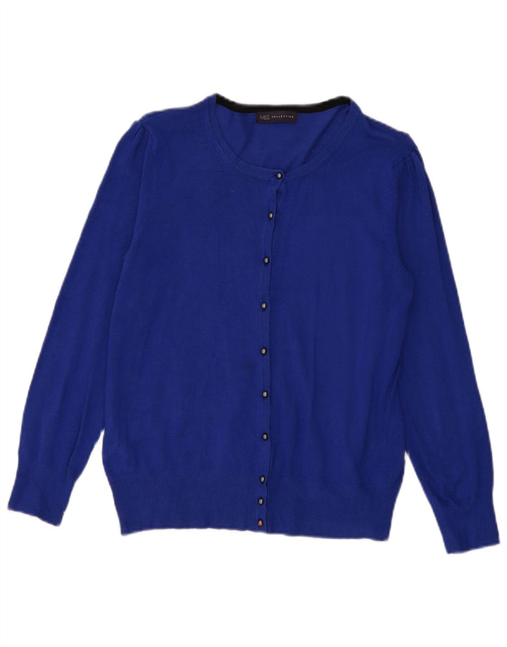 Pulover cardigan pentru femei Marks & Spencer UK 12 Medium Blue Viscose