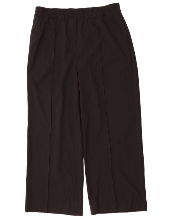 Marks & Spencer pantaloni chino pentru femei cu picioare largi UK 18 XL W38 L31 negru