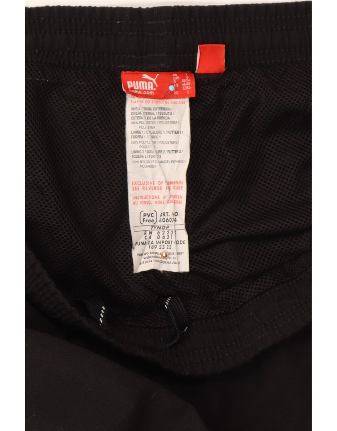 Pantaloni de trening grafic PUMA pentru bărbați, mari, negru, sport din poliester