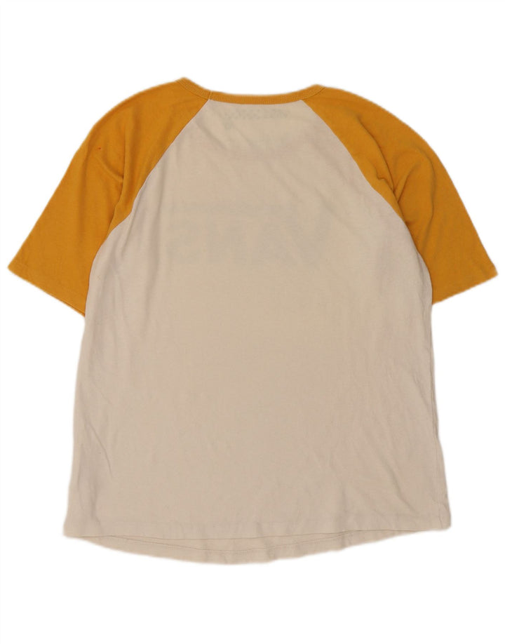 Tricou grafic Vans pentru bărbați Top mediu alb din bumbac color bloc