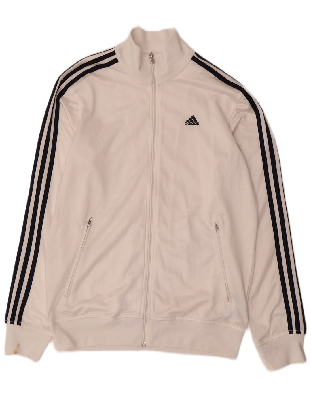 Trening pentru bărbați Adidas Top Jacket UK 38/40 Medium White Poliester Sports