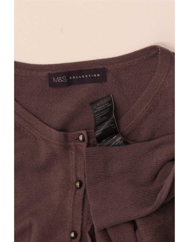 Pulover cardigan pentru femei Marks & Spencer UK 12 Medium Gri Viscose