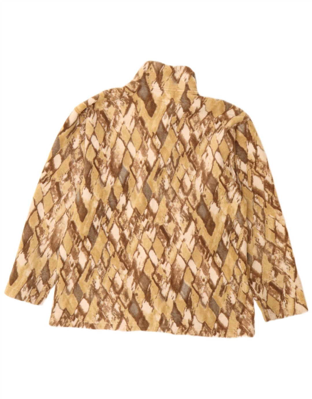 Jachetă fleece pentru femei CONTE OF FLORENCE UK 16 mare bej Argyle/Diamond